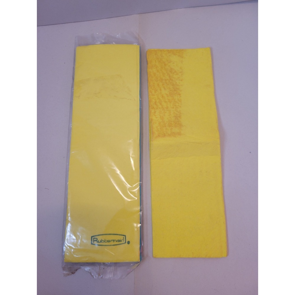 Vintage Rubbermaid Tuff Cloth 1994 Made in Italy Cleaning Cloths Yellow Blue